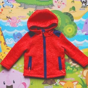 Lands End | Sweater Jacket | 2T | Orange